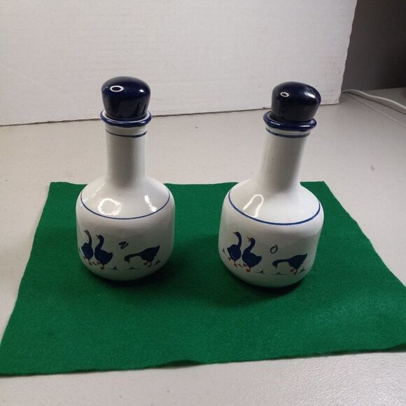 Vintage Rosenthal Netter Cobalt Blue Art Pottery Kitchen Ceramic Jar & Stoppers - Picture 1 of 9